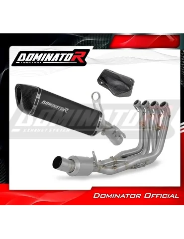 Ligne d'échappement complète inox Dominator HP6 Noir EX pour BMW S1000XR (2020-2026)