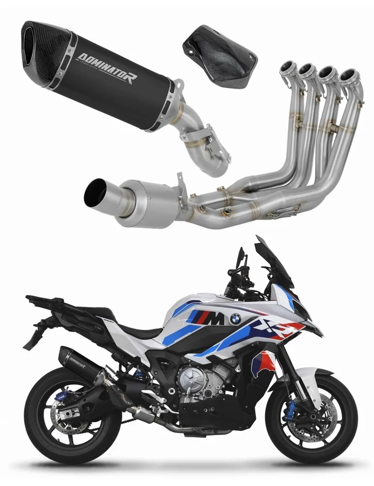 Ligne d'échappement complète inox Dominator HP6 Noir EX pour BMW M1000XR (2020-2026)