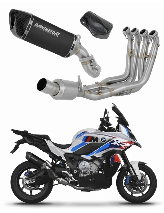 Ligne d'échappement complète inox Dominator HP6 Noir EX pour BMW M1000XR 2020-2026, vue 1