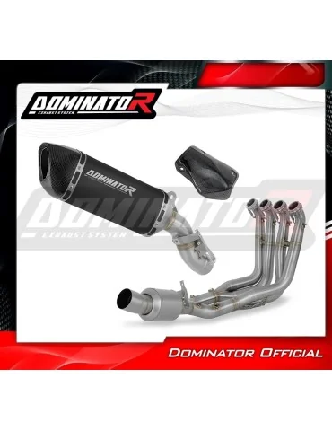 Ligne d'échappement complète inox Dominator HP6 Noir EX pour BMW M1000XR (2020-2026)