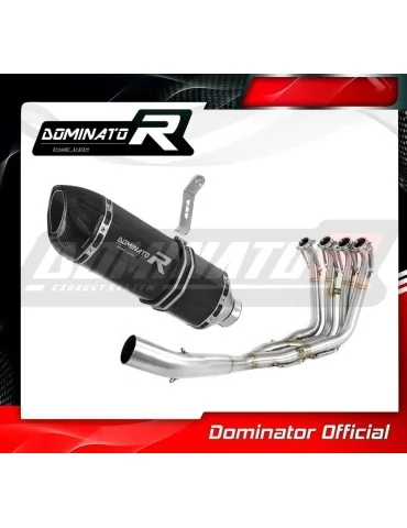 Ligne d'échappement complète inox Dominator HP1 Noir pour BMW S1000RR (2012-2014)