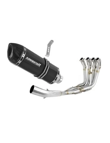 Ligne d'échappement complète inox Dominator HP1 Noir pour BMW S1000RR (2009-2011)