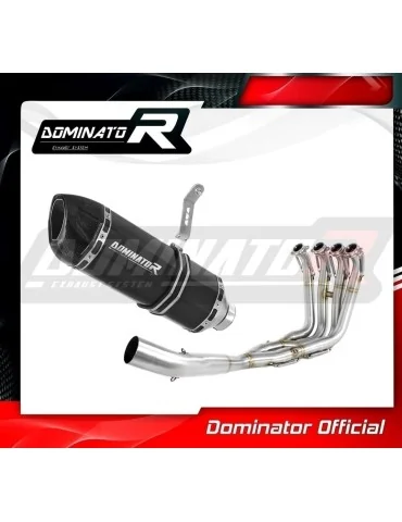 Ligne d'échappement complète inox Dominator HP1 Noir pour BMW S1000RR (2009-2011)