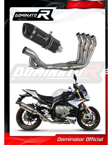 Ligne d'échappement complète inox Dominator HP1 Noir pour BMW S1000R (2017-2020)