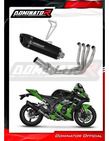 Ligne d'échappement complète inox Dominator HP5 Noir pour Kawasaki ZX10R (2016-2020)