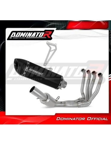Ligne d'échappement complète inox Dominator HP5 Noir pour Kawasaki ZX10R (2016-2020)