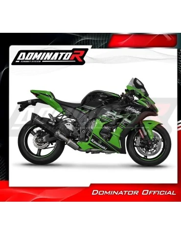 Ligne d'échappement complète inox Dominator HP5 Noir pour Kawasaki ZX10R (2016-2020)