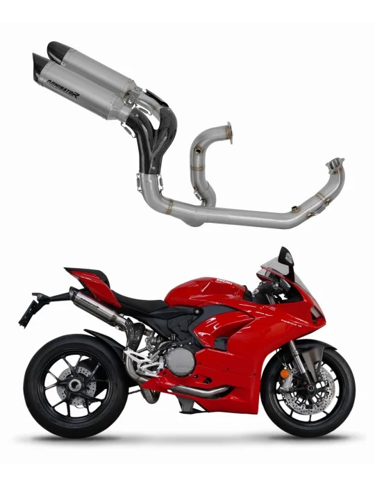 Ligne d'échappement complète Dominator HP8 Titane pour Ducati Panigale V2 2020-2023, vue 1