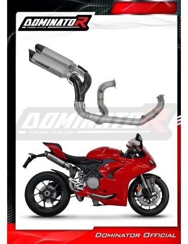 Ligne d'échappement complète Dominator HP8 Titane pour Ducati Panigale V2 (2020-2023)