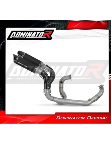 Ligne d'échappement complète inox Dominator HP8 Noir pour Ducati Panigale V2 (2020-2023)