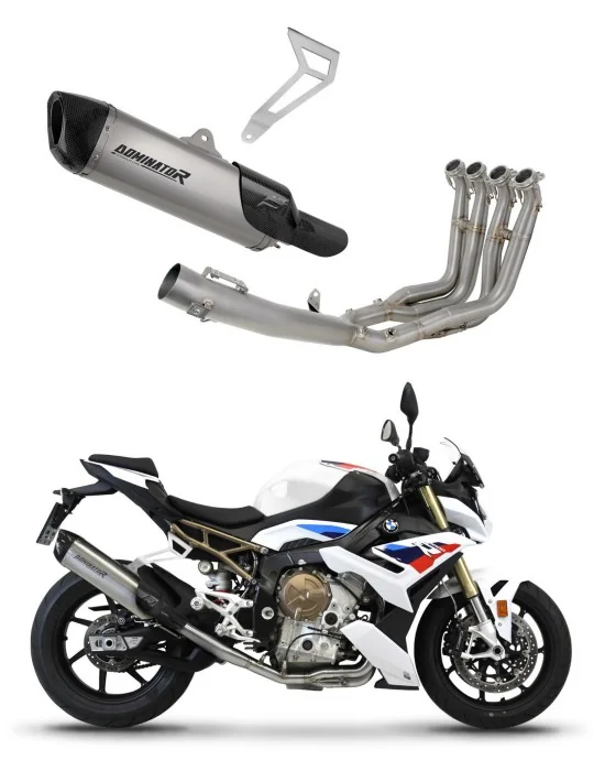 Ligne d'échappement complète Dominator HP6 Titane pour BMW S1000R Titane 2021-2026, vue 1