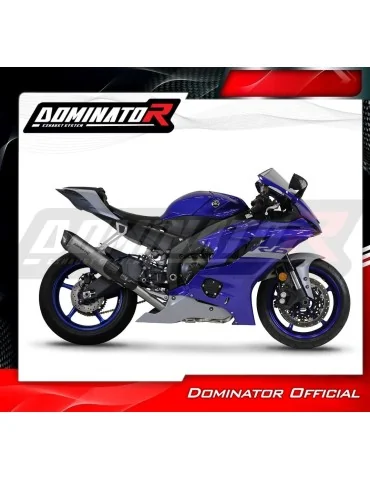 Ligne d'échappement complète Dominator HP6 pour Yamaha YZF R6 Titane (2017-2023)