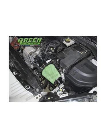 Kit d’admission direct Green Filter pour PEUGEOT RCZ 1,6L 16 THP (156 cv) depuis 2011