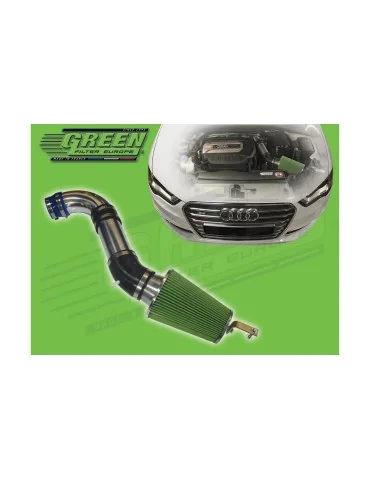 Kit d’admission direct Green Filter pour AUDI A3 III/CABRIOLET (8VA/8VS/8V7) 2,0L TFSI (190 cv) depuis 05/2016