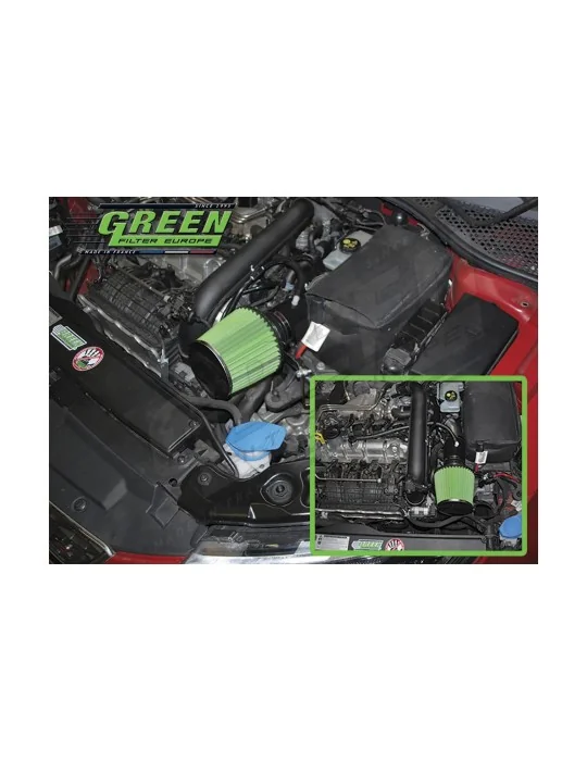 Kit d’admission direct Green Filter pour VOLKSWAGEN CADDY IV (2K/SA/SE) 1,4L TSI (125 cv) depuis 2015