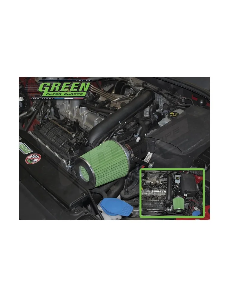 Kit d’admission direct Green Filter pour VOLKSWAGEN GOLF VII (5G1/BA5) 1,4L TSI (140 cv) depuis 2012