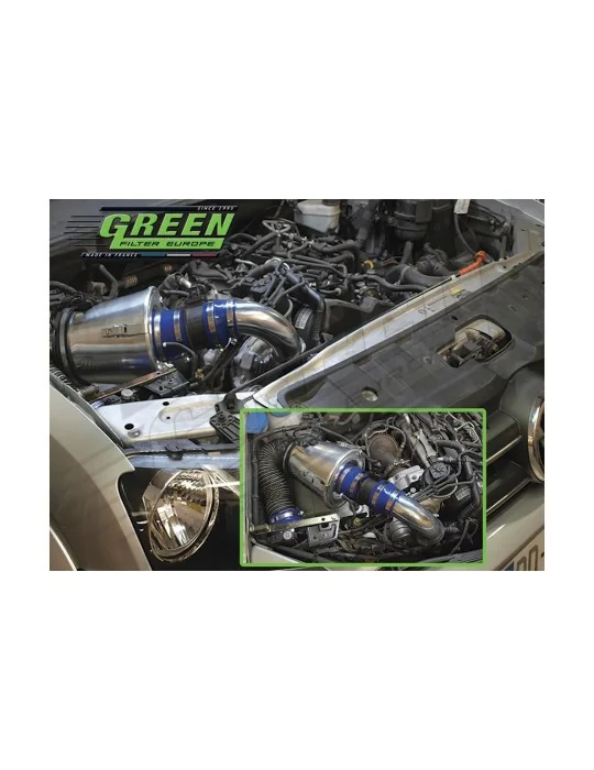 Kit d’admission direct Green Filter pour VOLKSWAGEN AMAROK (2H) 2,0L TDI (122 cv) depuis 2010