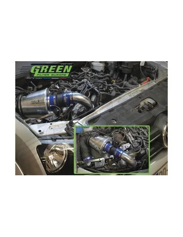 Kit d’admission direct Green Filter pour VOLKSWAGEN AMAROK (2H) 2,0L TDI (140 cv) depuis 2010