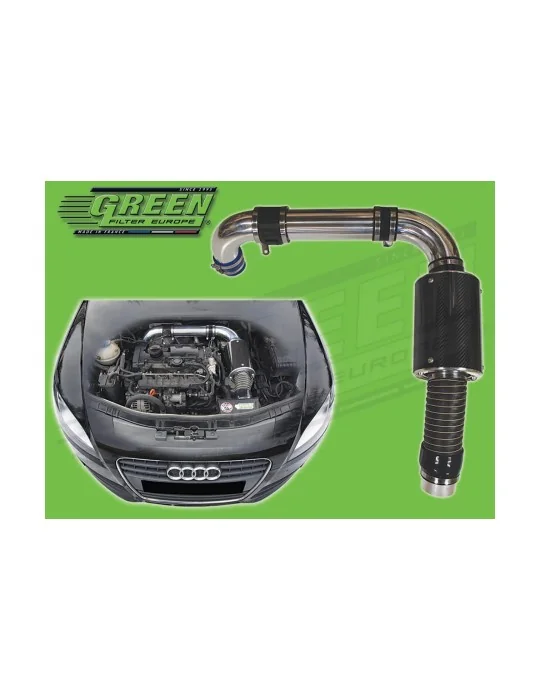 Kit d’admission direct Green Filter pour AUDI TT II (8J) 2,0L TFSI (200 cv) 09/2006 - 06/2010