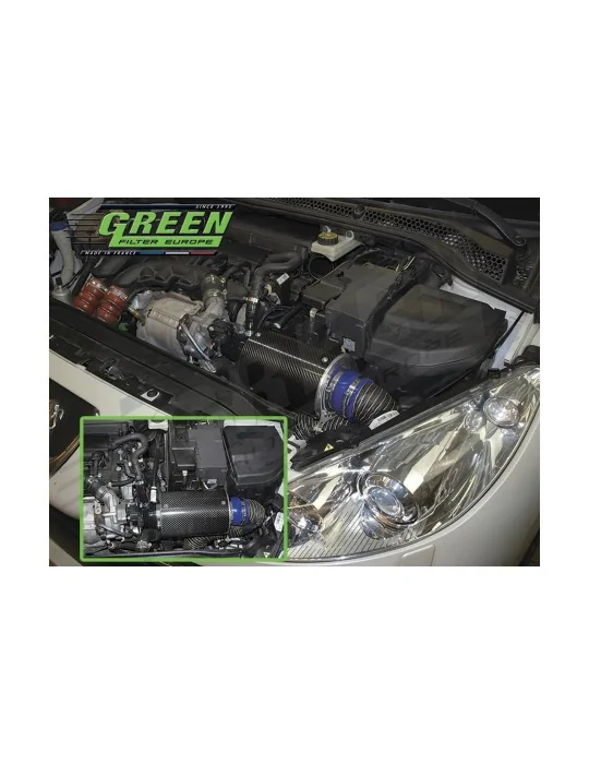 Kit d’admission direct Green Filter pour PEUGEOT RCZ 1,6L 16 THP (156 cv) depuis 2011