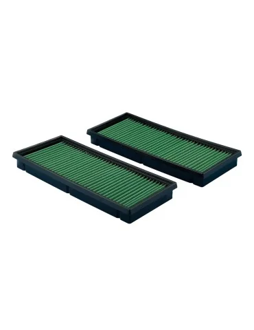 Filtre à air sport Green Filter pour MERCEDES GL/GLS (X166) 500 (Kit de 2 filtres) (408 cv) 07/2014 - 10/2015