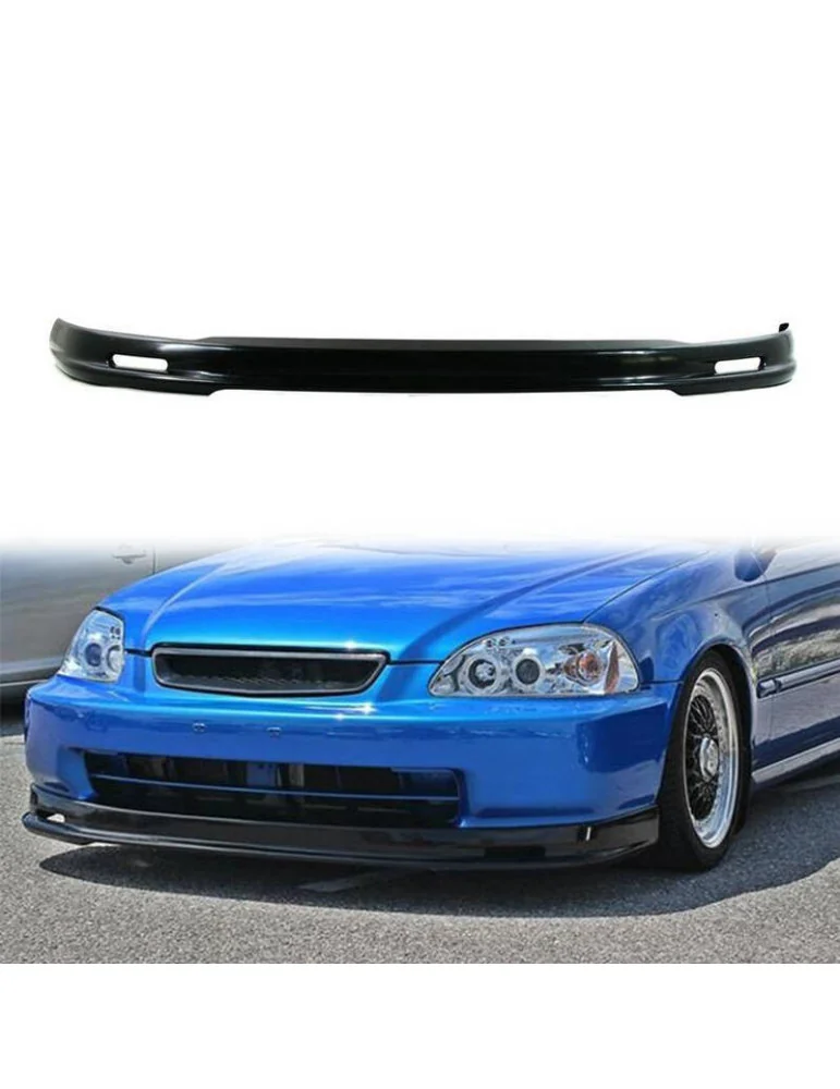 Lame de pare-chocs avant style Mugen Honda Civic VI en ABS