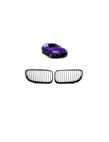 Calandre BMW Série 3 E92 / E93 restylée ligne simple noir mat