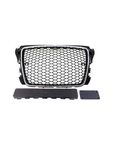 Calandre style RS Audi A3 8P restylée chrome et noir avec PDC