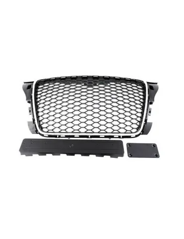 Calandre style RS Audi A3 8P restylée chrome et noir sans PDC