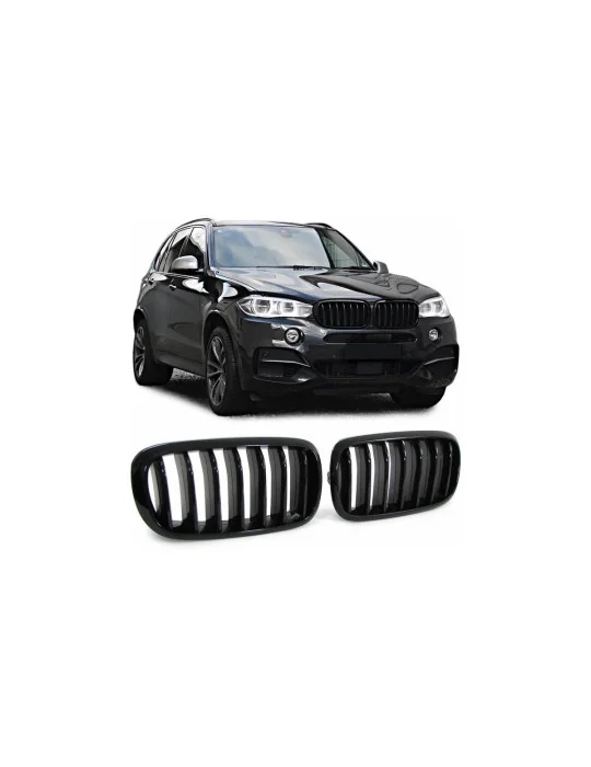 Calandre BMW X5 F15 X6 F16 ligne simple noir brillant MTuning