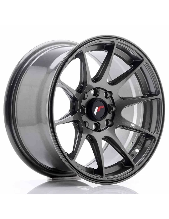 Jante JR11 15x8 ET 25 4x100/108 gris Hyper Gray Japan Racing