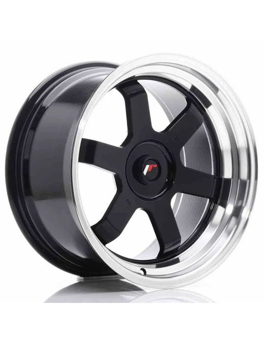 Jante JR12 17x9 ET 25 non percée noir brillant Japan Racing
