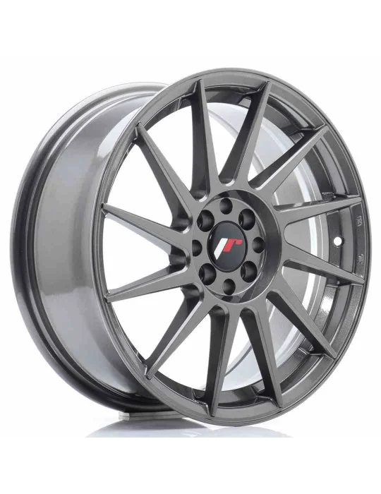 Jante JR22 17x7 ET 25 4x100/108 gris Hyper Gray Japan Racing
