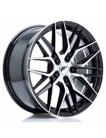 Jante Japan Racing JR28 17x8 ET 40 5x112 noir brillant face usinée