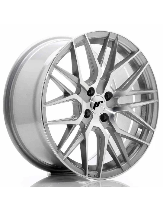 Jante JR28 17x8 ET 40 4x100 argent face usinée Japan Racing