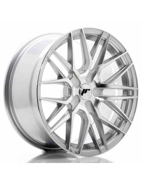 Jante JR28 17x8 ET 25 à 40 non percée argent face usinée Japan Racing