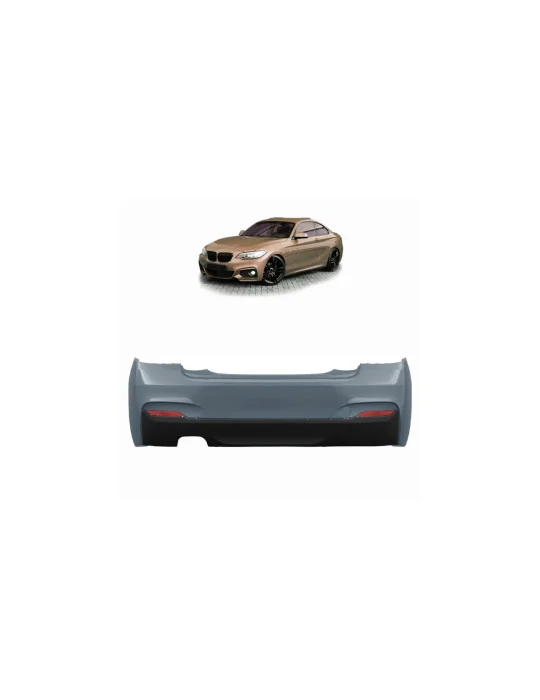 Pare-chocs arrière BMW Série 2 F22 F23 double sortie MTuning