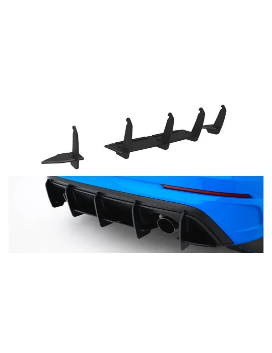 Diffuseur arrière Street Pro v.2 Focus RS Mk3 USA noir mat Maxton Design