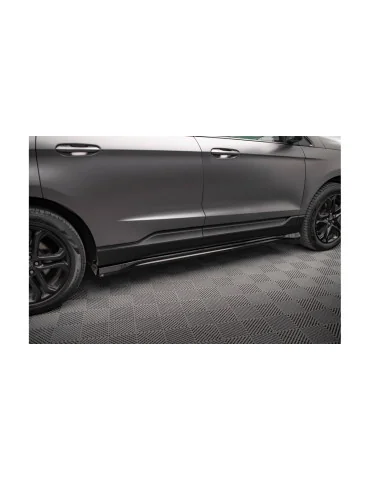 Rajouts de bas de caisse sport Ford Edge II noir brillant