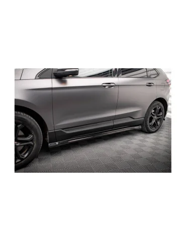 Rajouts de bas de caisse sport Ford Edge II noir brillant