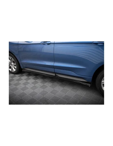 Rajouts de bas de caisse sport Ford Edge II noir brillant