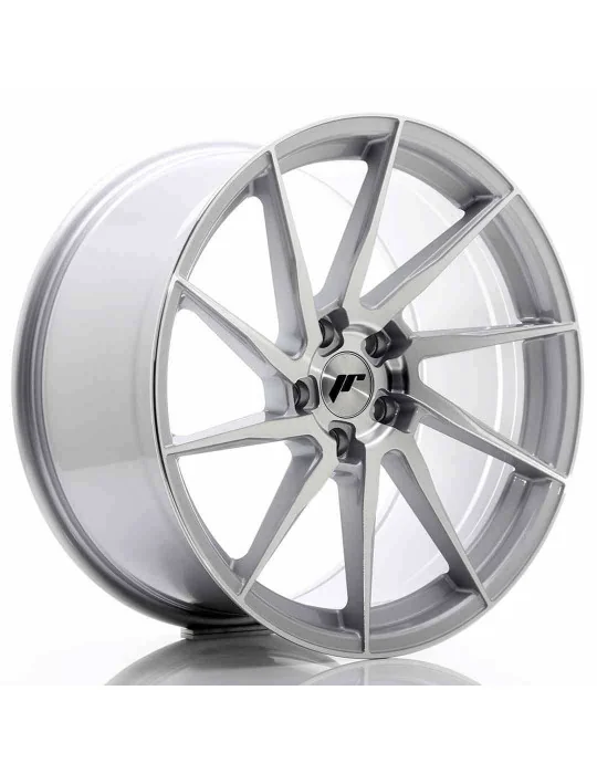 Jante JR36 20x10 ET 40 5x112 argent face brossée Japan Racing