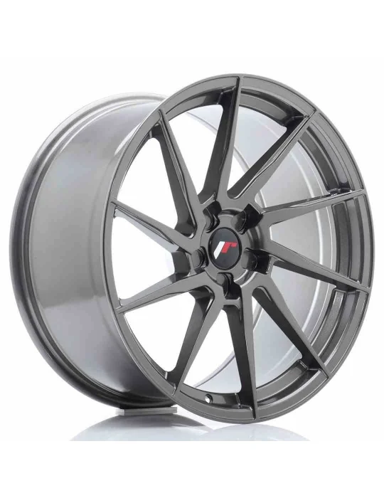 Jante JR36 20x10 non percée gris Hyper Gray Japan Racing