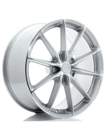 Jante Japan Racing JR37 21x9,5 ET 10 à 58 non percée argent usiné
