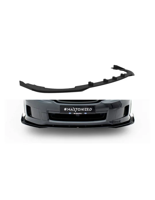 Lame avant avec flaps Impreza WRX STI Mk3 noir et rouge Maxton Design