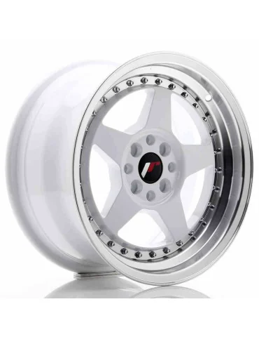 Jante Japan Racing JR6 16x8 ET 25 4x100/108 blanc lèvre usinée