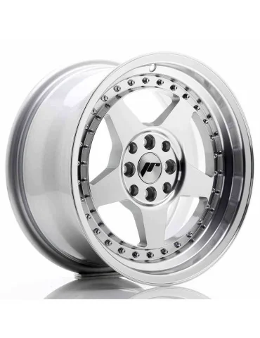Jante Japan Racing JR6 16x8 ET 25 4x100/108 argent face usinée