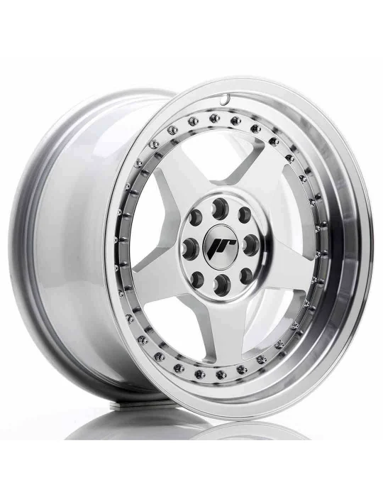 Jante JR6 16x8 ET 25 4x100/108 argent face usinée Japan Racing