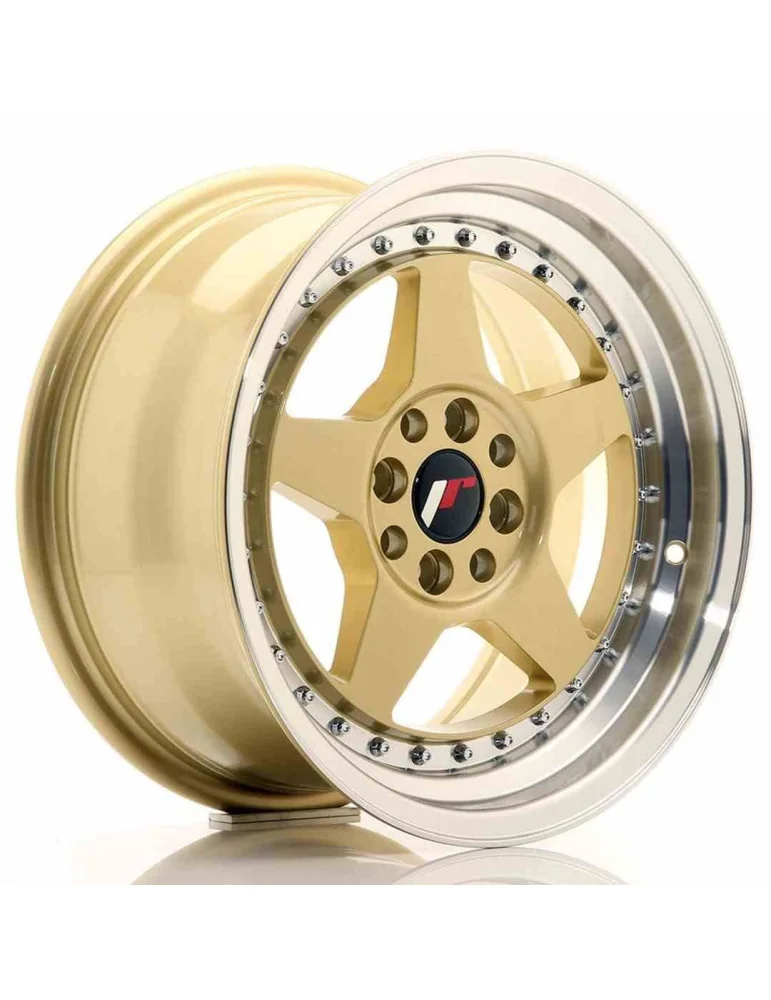 Jante Japan Racing JR6 16x8 ET 25 4x100/108 doré lèvre usinée