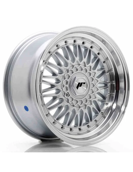 Jante JR9 17x8,5 ET 20 à 35 non percée argent à rivets Japan Racing